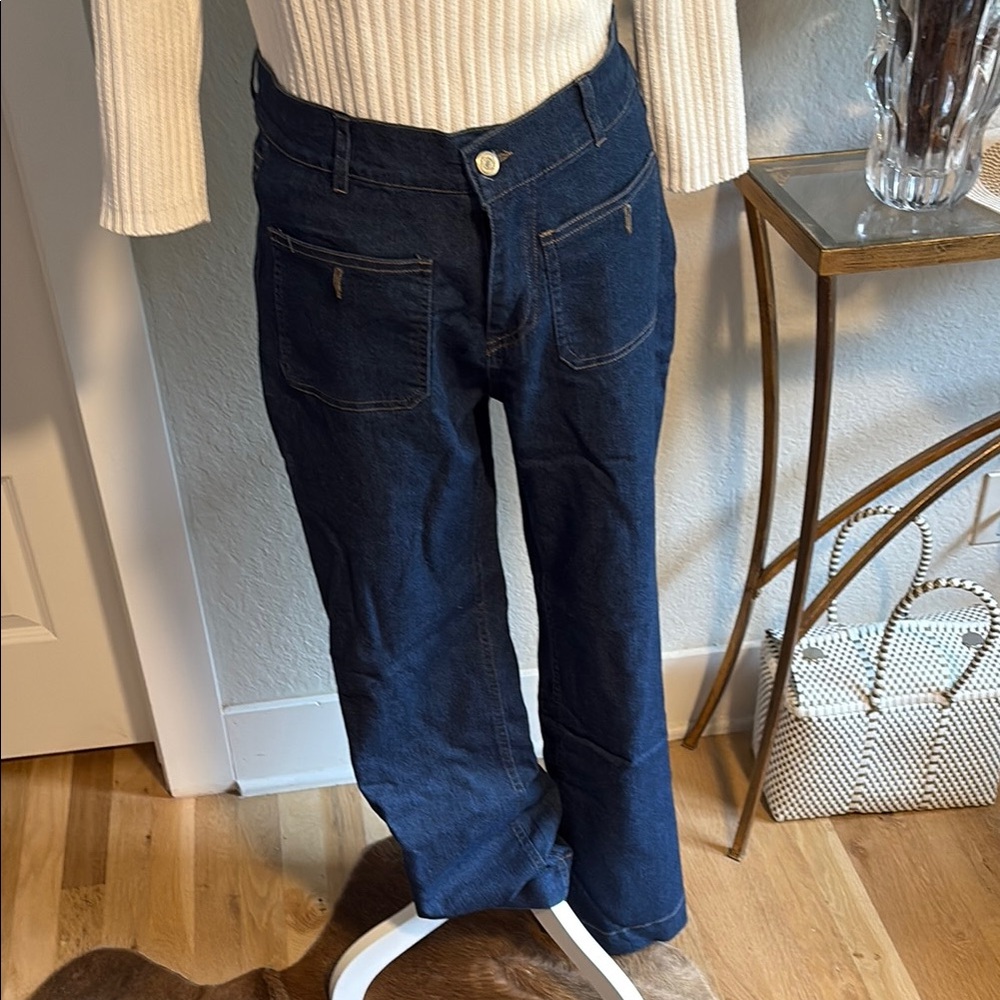 Dark Blue high waisted Denim Jeans